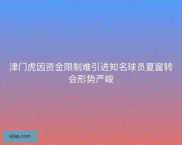 津门虎因资金限制难引进知名球员夏窗转会形势严峻